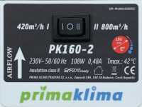 Prima Klima PK160 800(420)m³/h, Ø160mm